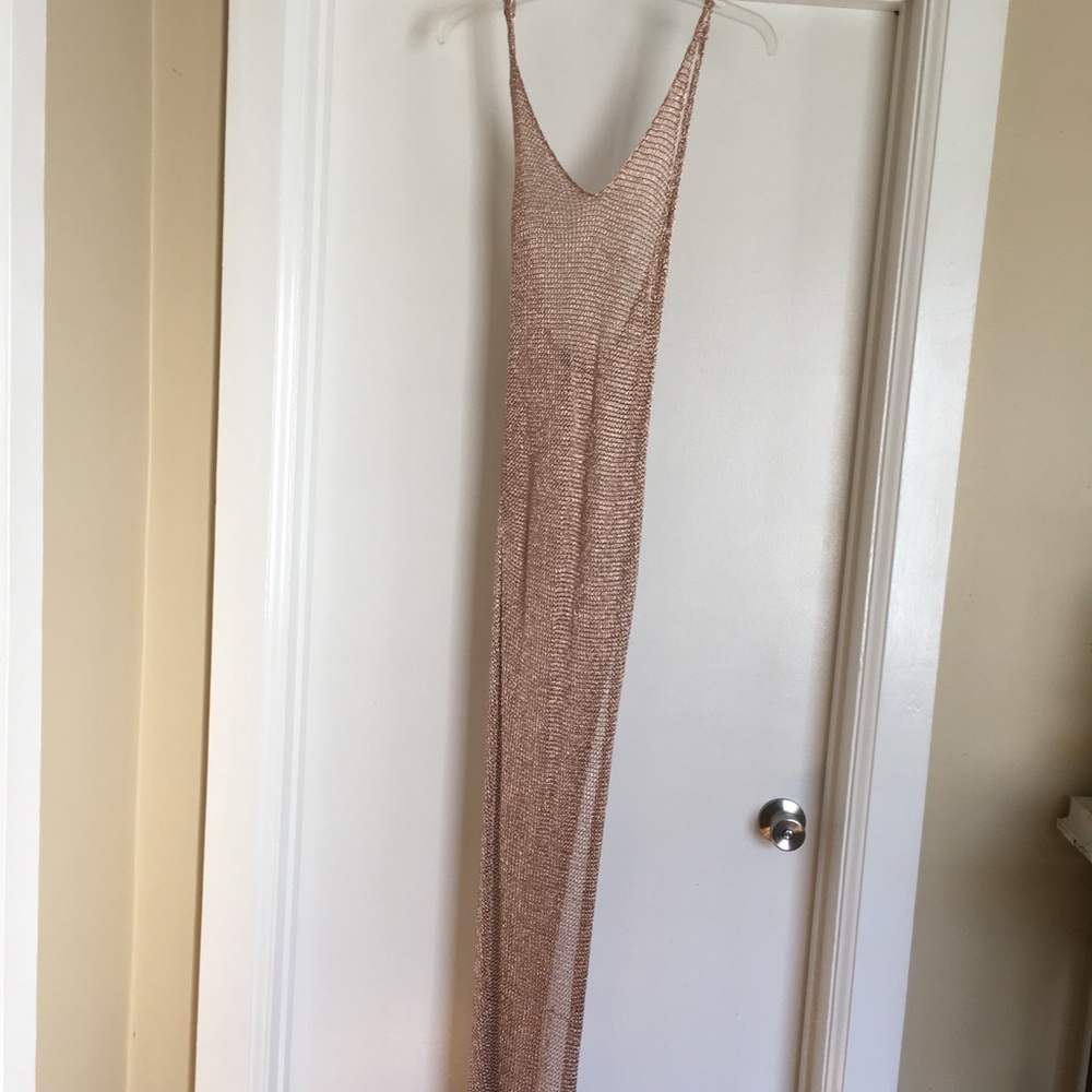 NWT Rose Gold Metallic Tunic